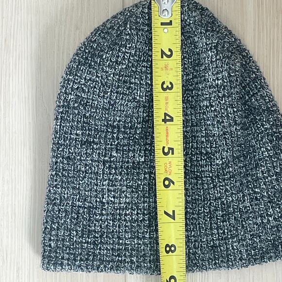 Yea.Nice Beanie Soft Knit Folded Waffle Weave Beanie Hat-Cap Heather Gray Unisex - Picture 4 of 8